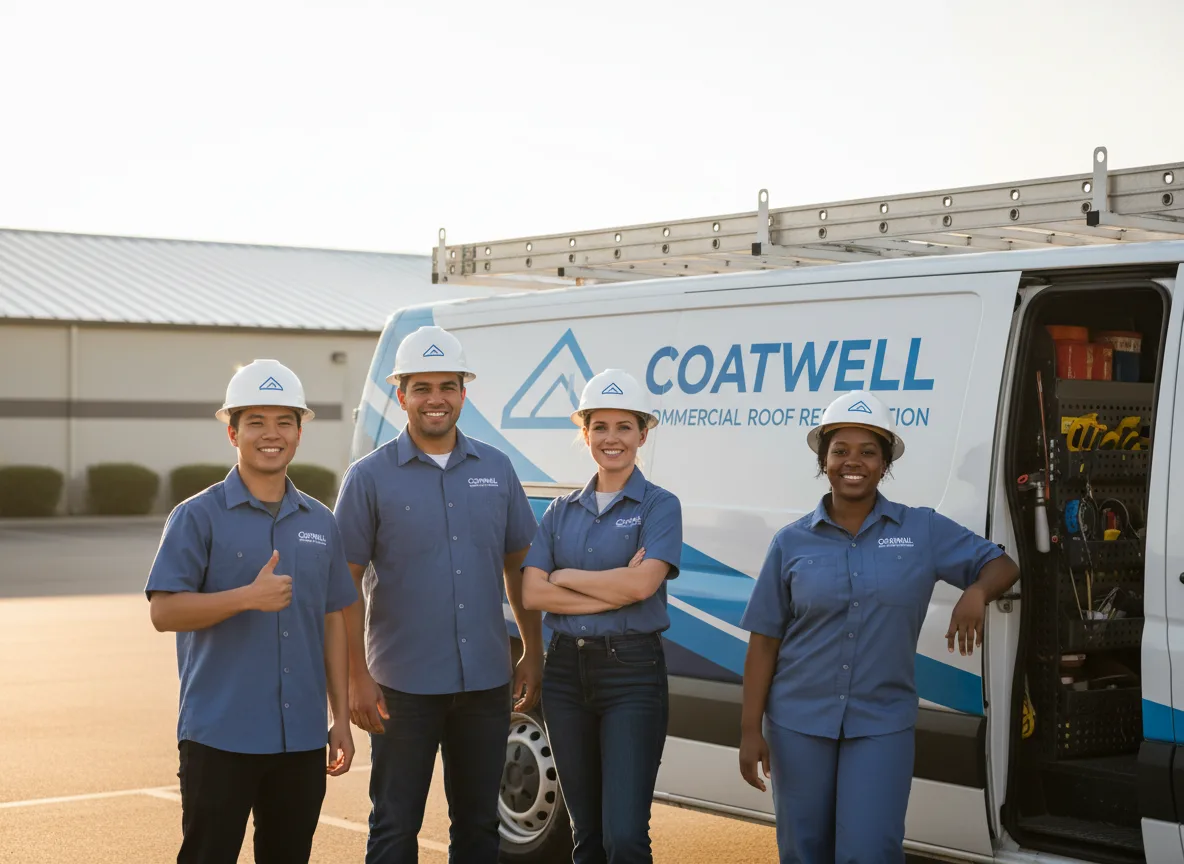 Commercial roof coating company in Clarence, IA